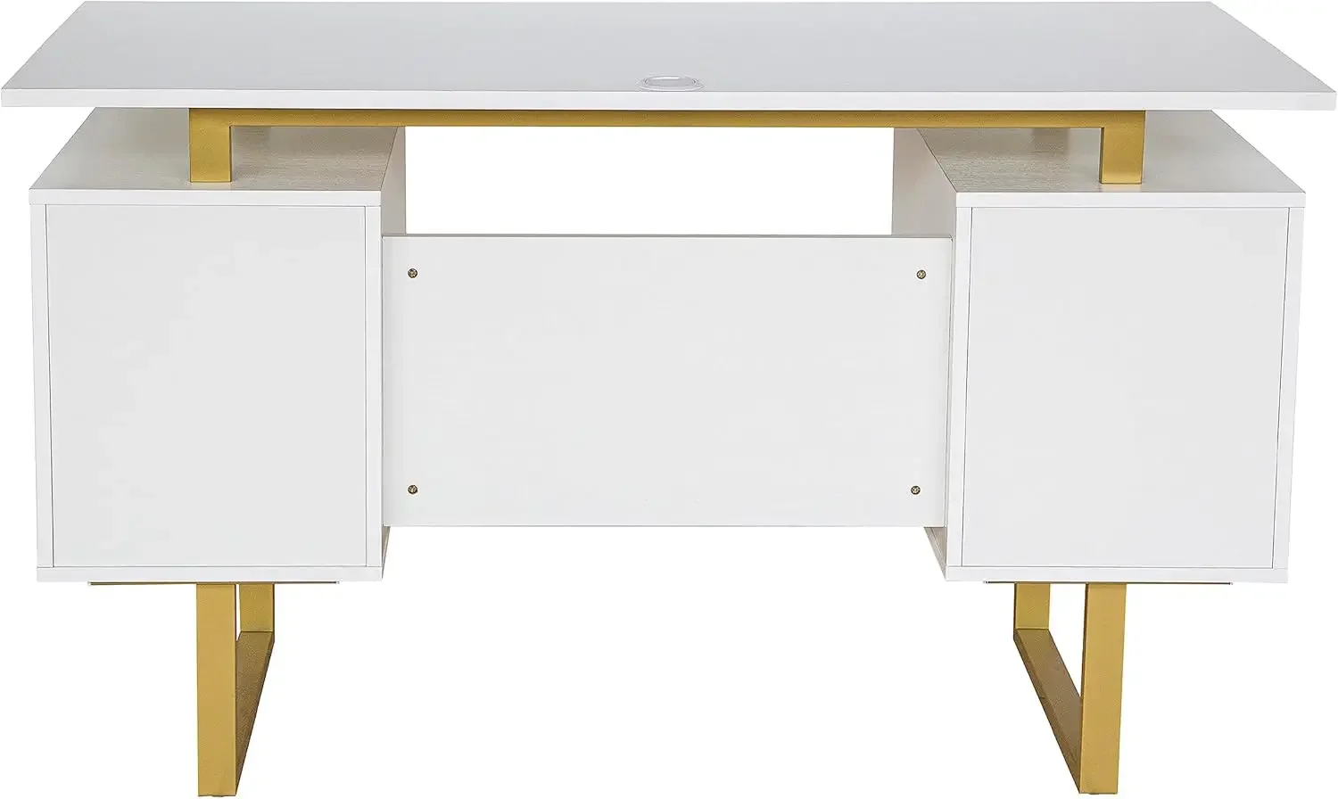 Techni Mobili Storage Drawers and Cabinet 51.25&rdquo; W-Modern Office Large Floating Desktop Surface Desk, 23.6" D x 51.2" W x 29.8"