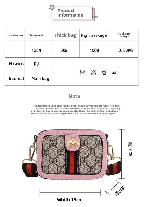 Kindertasche 2026 Neuer Stil Mädchen-Umhängetasche Niedliche und Vielseitige Kleine Mädchen-Schultertasche Modische Prinzessinnen-Minitasche – Detail 2