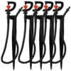 Sprycle 5pcs 1/4" 360° Rotating Micro Watering Irrigation Sprinkler Sprayer 20cm Stake Barb Connector Lawn Farm Greenhouse Plant