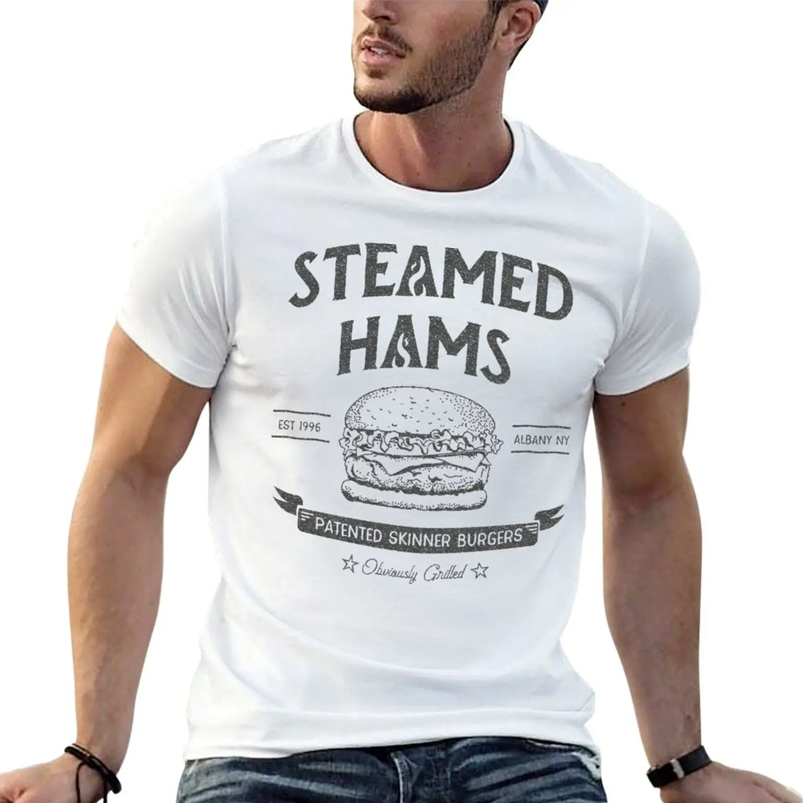 

Steamed Hams Meme T-shirt quick drying funnys plain white t shirts men