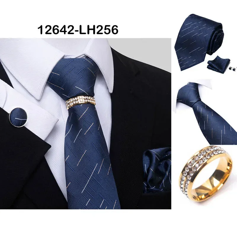 

Tile For Men 2024 Men Necktie Woven Jacquard Neck Ties