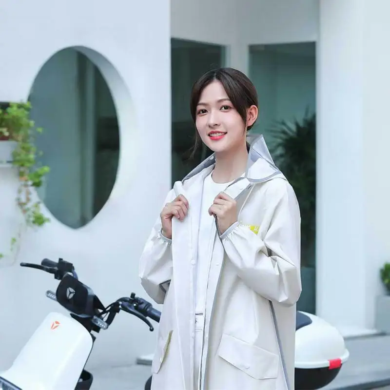 성인용 싱글 전기 배터리 자동차 원피스 판초, 야외 하이킹 낚시 등산 비옷, 긴 전체 길이, 비 방지