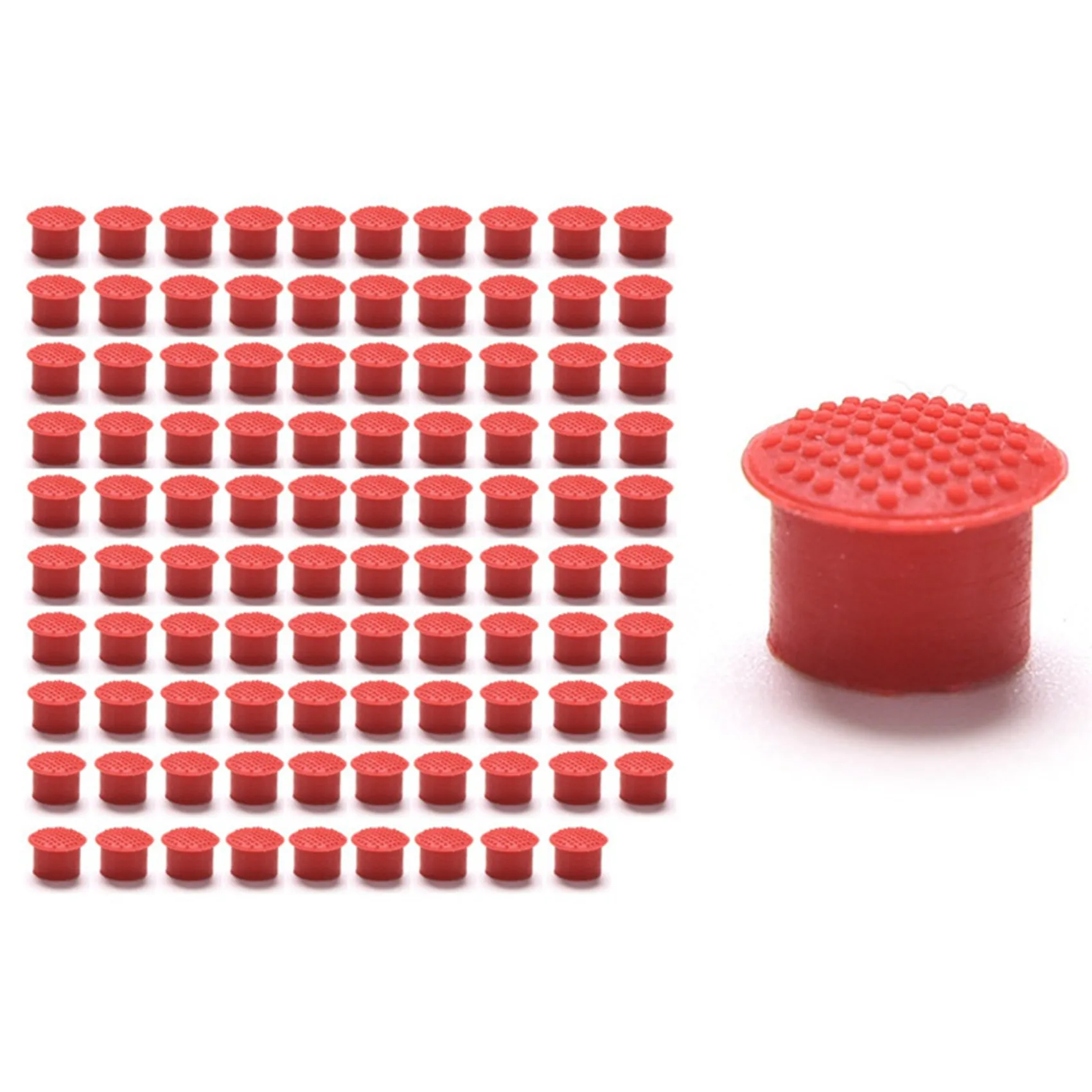 100Pcs Laptop Nipple Rubber Mouse Pointer Cap for IBM Thinkpad Little TrackPoint Red Cap for Lenovo Keyboard