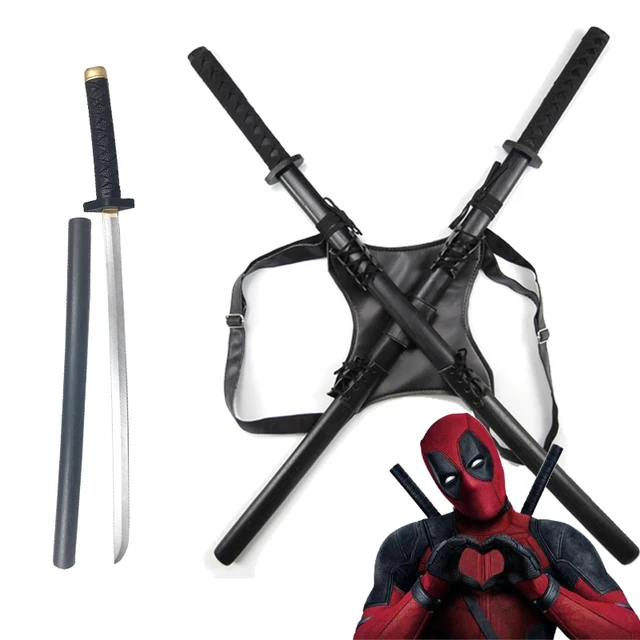 2022 New 61cm Marvel Deadpool Katana Pu Anime Soul Figur Sword Samurai Knife Ninja Sword Cosplay Props Weapon For Youth Toy Gift 1