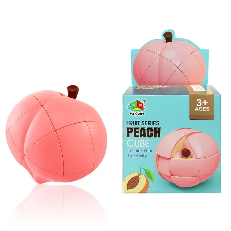 FanXin Creative Fruit Magic Cube Banana Apple Lemon Orange Pear Peach Early Learning Magic Cube Children's Gifts