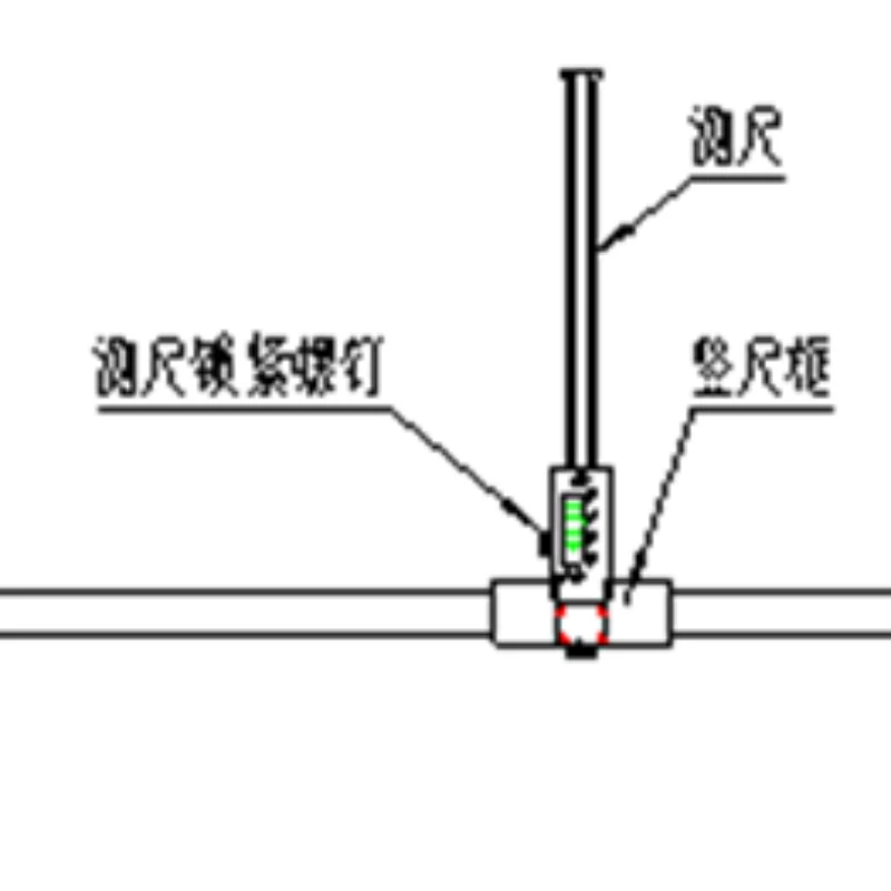 

Coupling height measuring ruler (digital display)