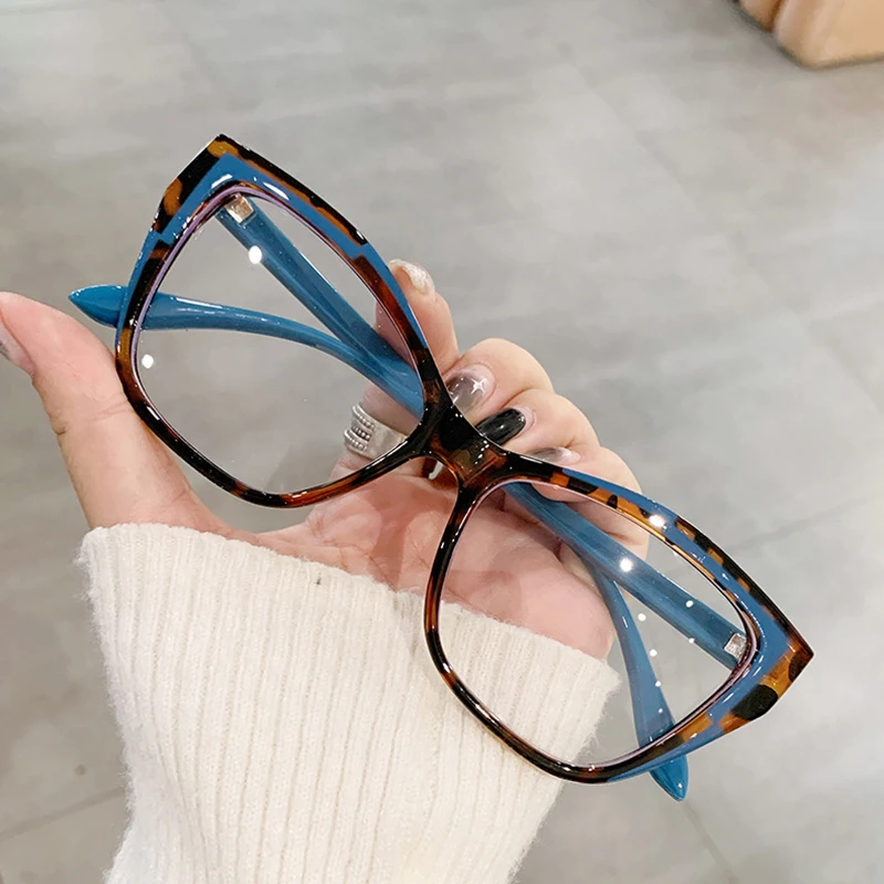 Eyeglasses Frames Cat Eye Design Women Eyewear Blue Light Blocking Anti Radiation Blue Ray Filter
