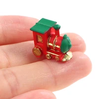1pcs 1:12 Dollhouse Miniature Mini Small Train Simulation Model For Doll House Decor Pretend Toys Accessories 1