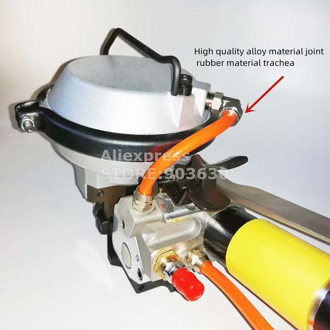 Handheld Stee Strapping Tool Pneumatic Strapping Machine Combined Tensioner Sealer Cutter Metal Banding Packaging Machine GZD19