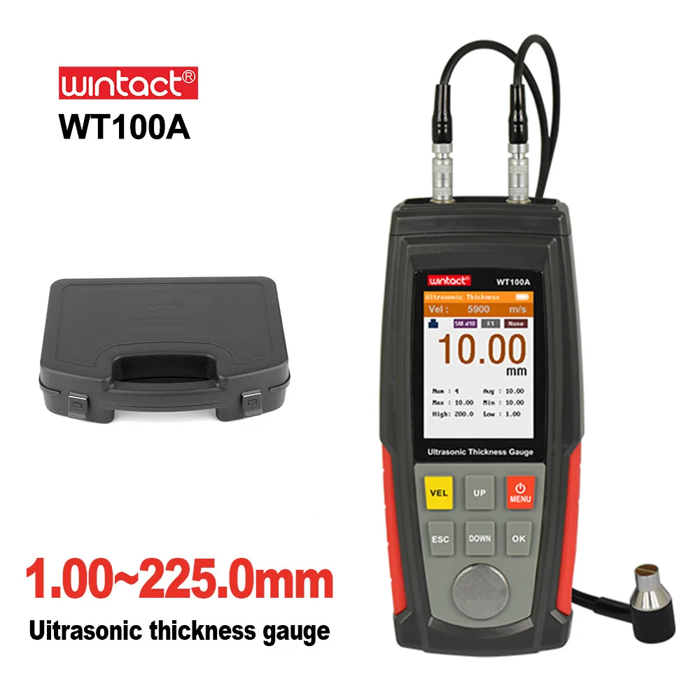 Новый ультразвуковой толщиномер wповрежденного типа WT100A высокоточный тестер с