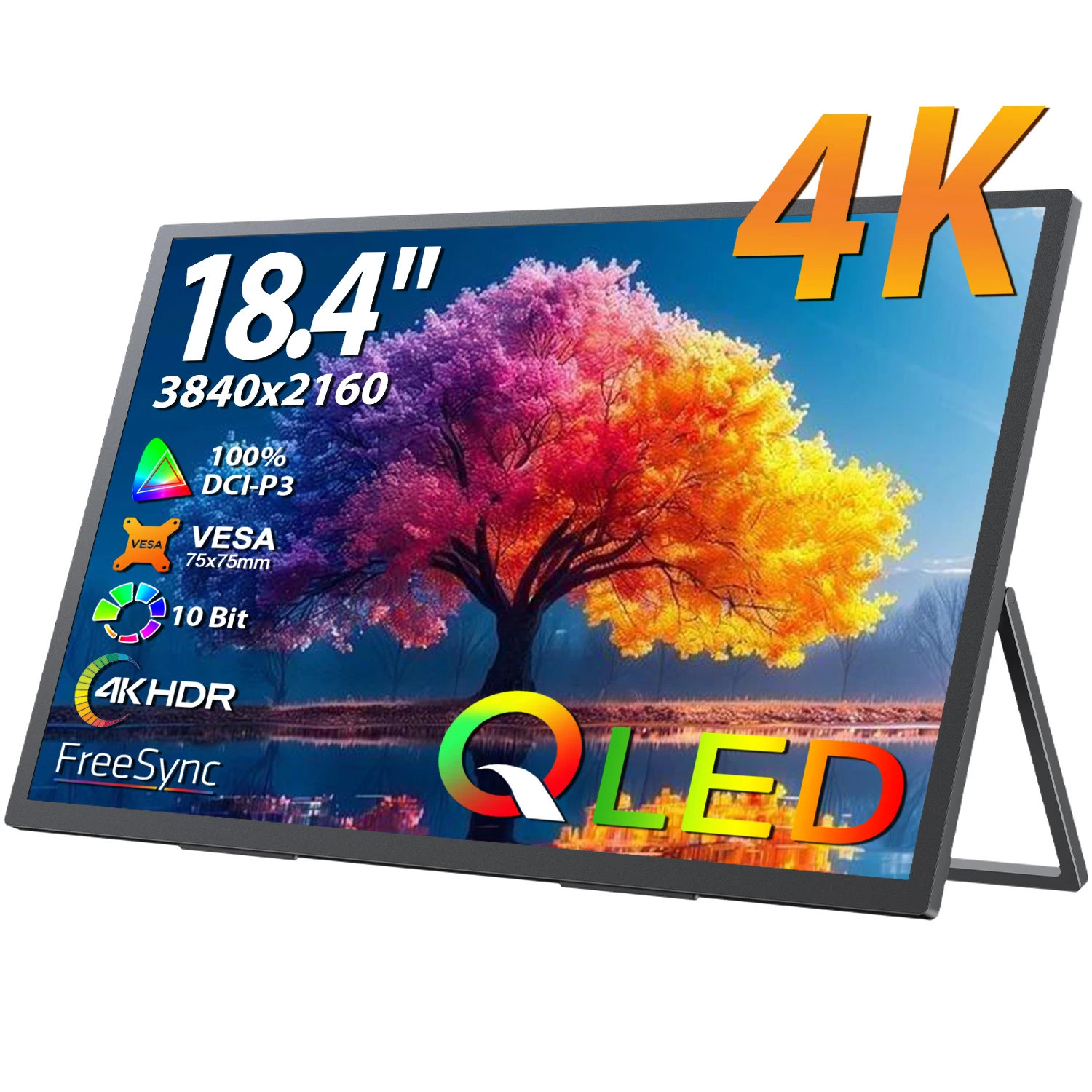 Monitor przenośny UPERFECT 18.4 inch 4K QLED z EU za $207.81 / ~770zł