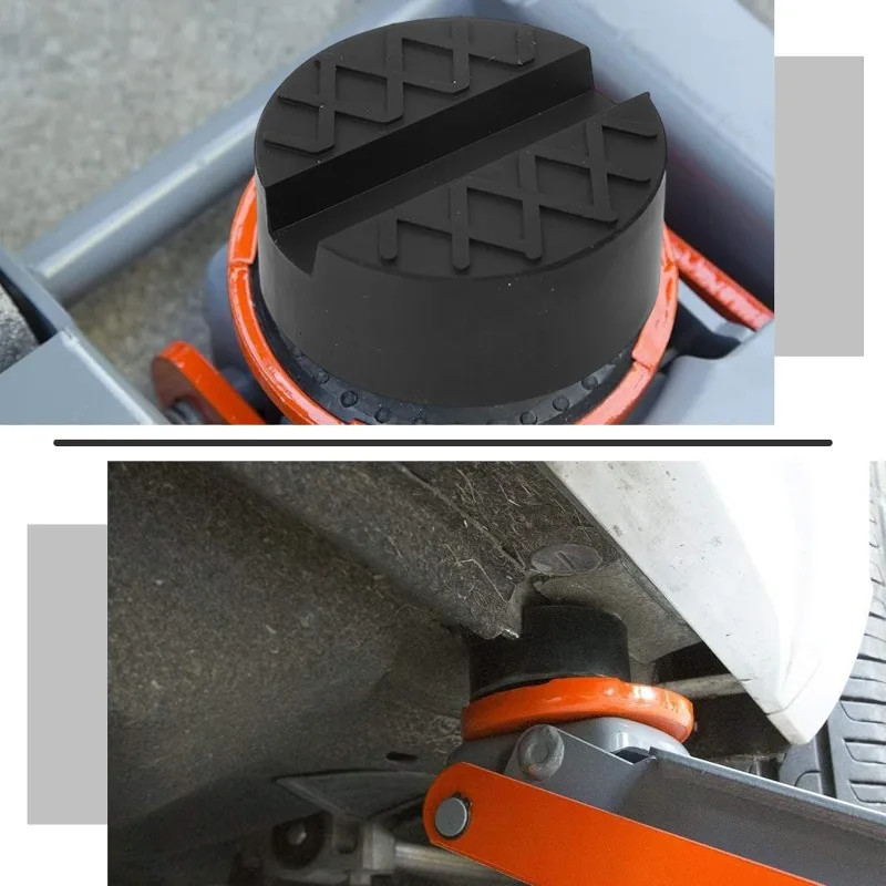 Car Lift Jack Stand Pads Black Rubber Slotted Floor Pad Frame Rail Adapte for Auto SUV Van Pickup Lift Rubbers Jack Pads