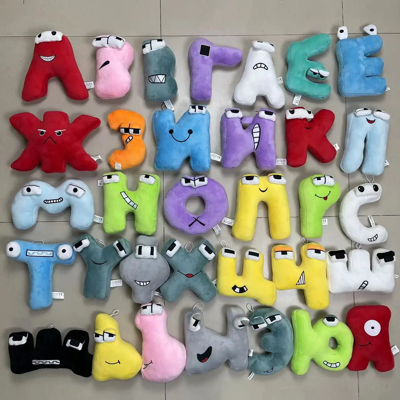 Alphabet Lore Plush Toys, a-z Lowercase Letters Stuffed Dolls