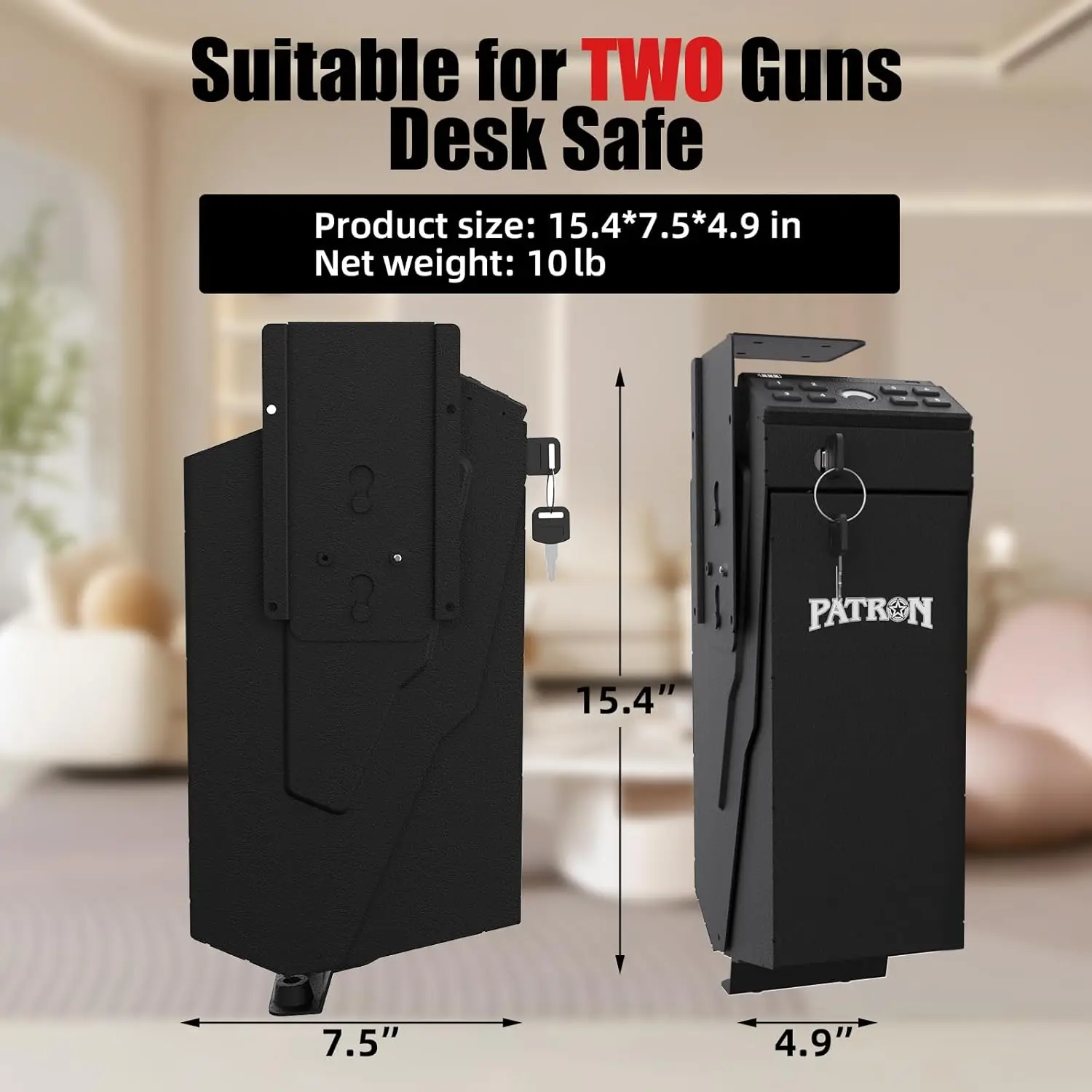 Large Capacity Biometric Gun Safe for Handguns