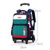 Astronaut Backpack for Girls Boys Children School Bag With Wheels Trolley Backpack Schoolbag Rolling Wheeled Backpack Book Bags 2