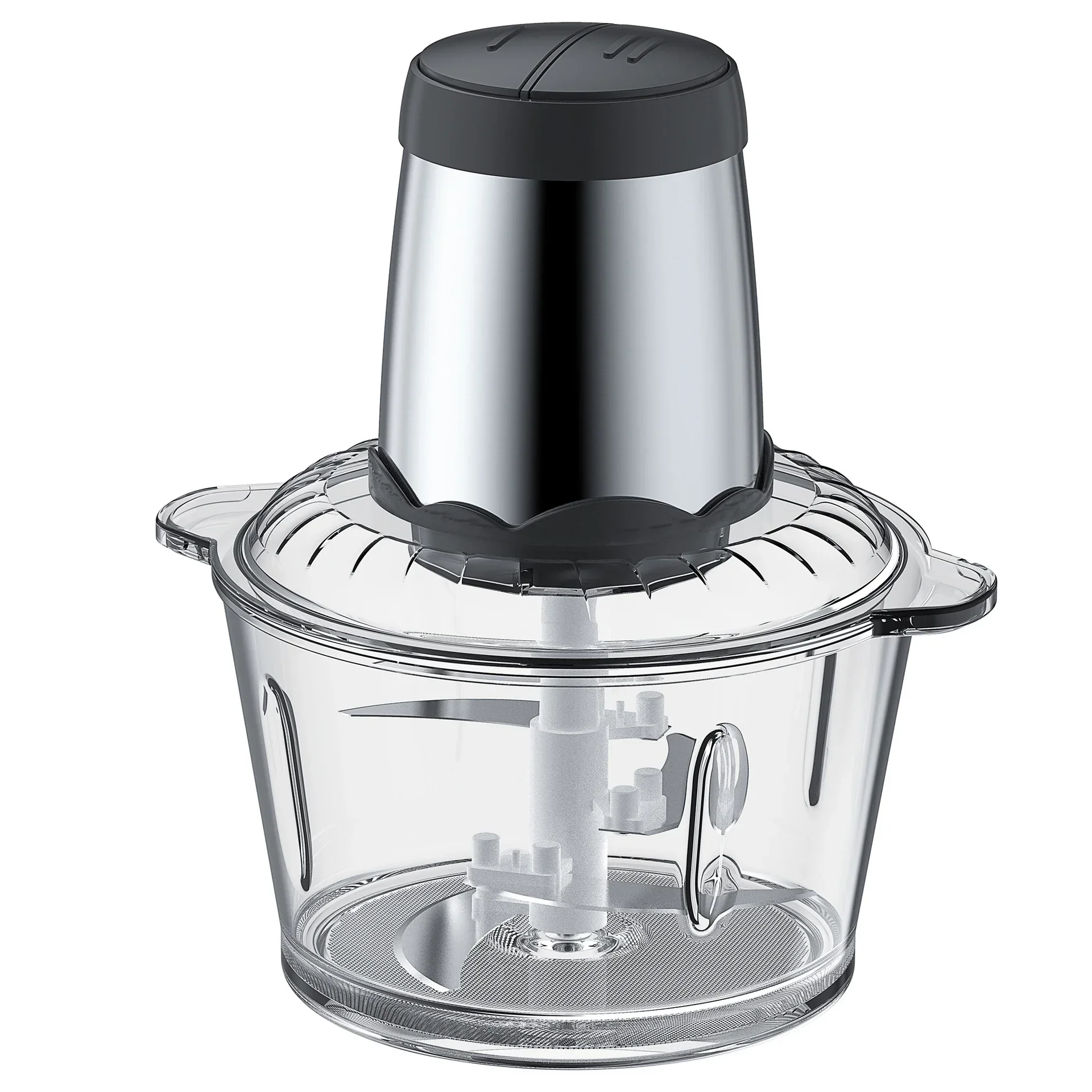 Tritatutto Elettrico 5L Con Ciotola In Acciaio Inox – Robot Da Cucina 500W Con 5 Lame, 3 Velocità, Per Carne, Verdure, Cipolle E Spremiagrumi