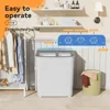 Portable Washing Machine 17.6 Lbs Compact Twin Tub Washer with Spin Cycle Washer and Dryer Combo 5
