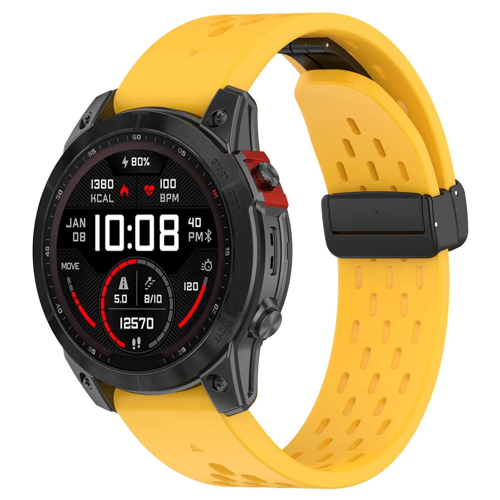 Versatile Silicone QuickFit Watch Strap - Multiple Sizes Available