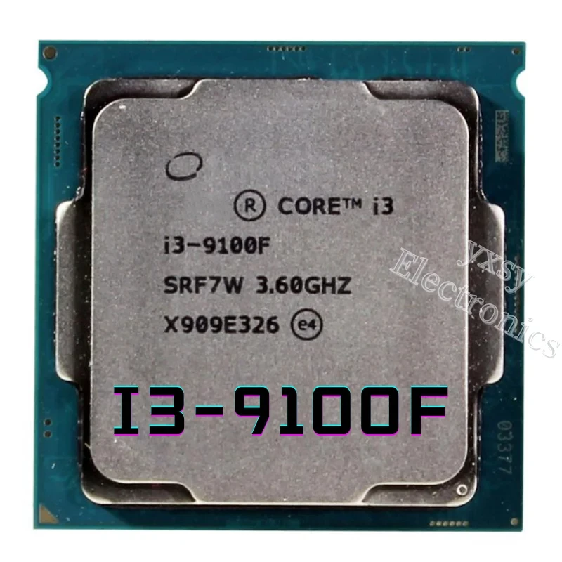 Core i3 9100F 3.6GHz SRF7W/SRF6N Quad-Core Quad-Thread CPU