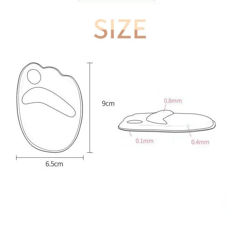 Women forefoot shoe insoles silicone gel cushion pain relief support insert pad