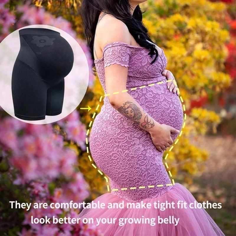 Maternity Shapewear Women Sculpting Short High Waist Smooth Panties Body Shaper Mid Thigh Back Support Side Seamless Underwear