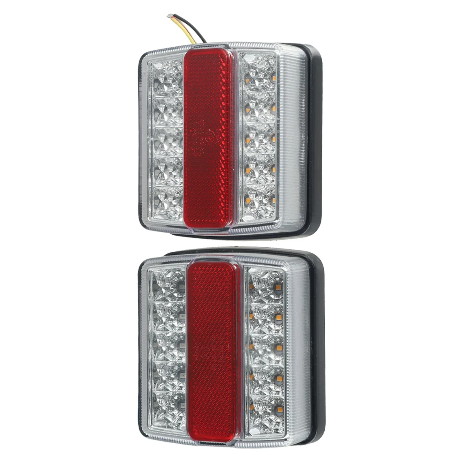 2Pcs Rear LED Submersible Trailer Tail Lights Kit Boat Marker Truck Waterproof For Replacement IP68 Rear Left Right LED