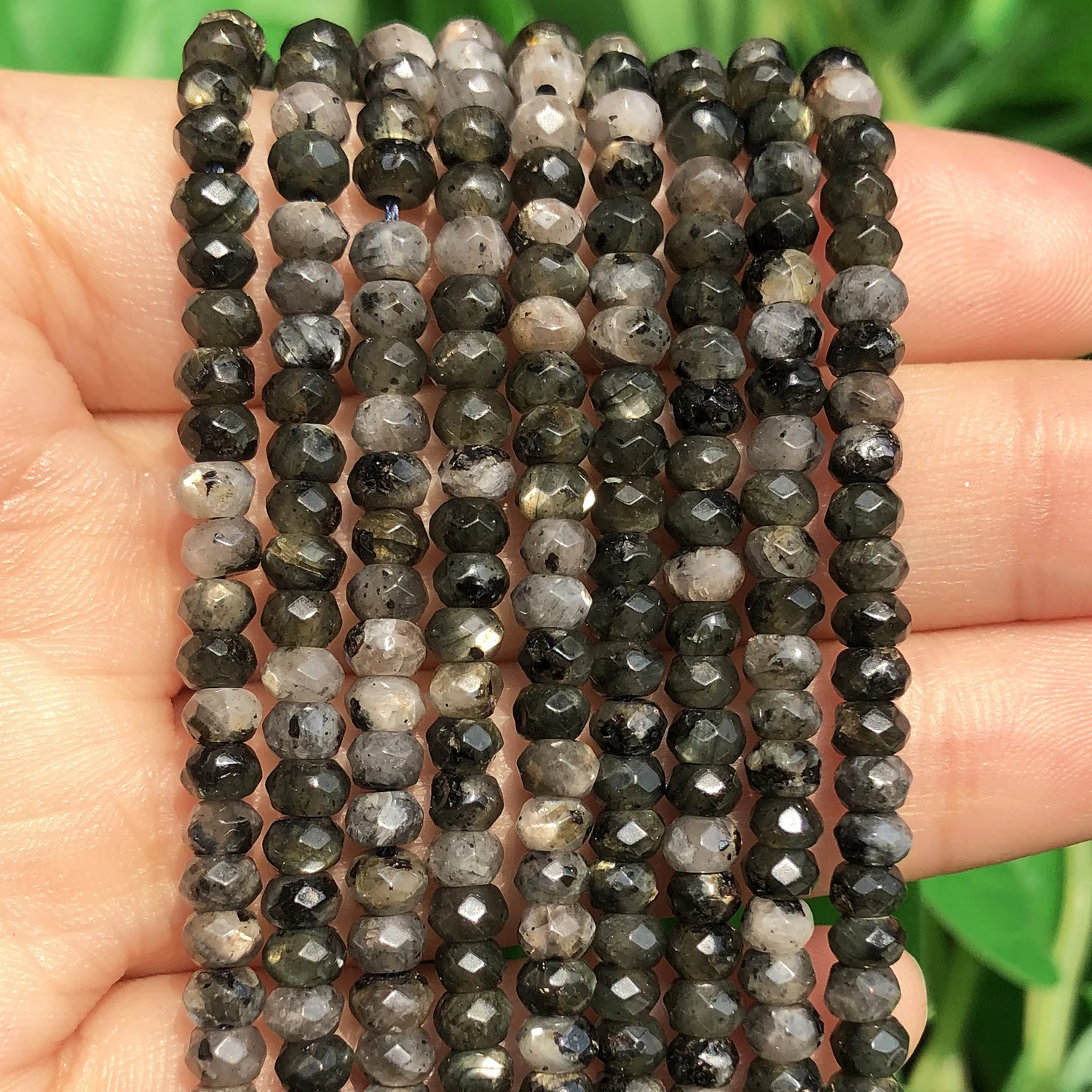 3x5mm natürliche Rondell-Steinperlen, facettierte rote Rubine, Aquamarine, Saphiren, Perlen für Schmuckherstellung, DIY-Armband-Zubehör – Detail 31