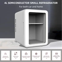 Mini-réfrigérateur de beauté 4L avec fonction de refroidissement et de chauffage, pour une utilisation à la maison et en voiture, stockage réfrigéré pour les produits de soin de la peau afin de les garder frais 2