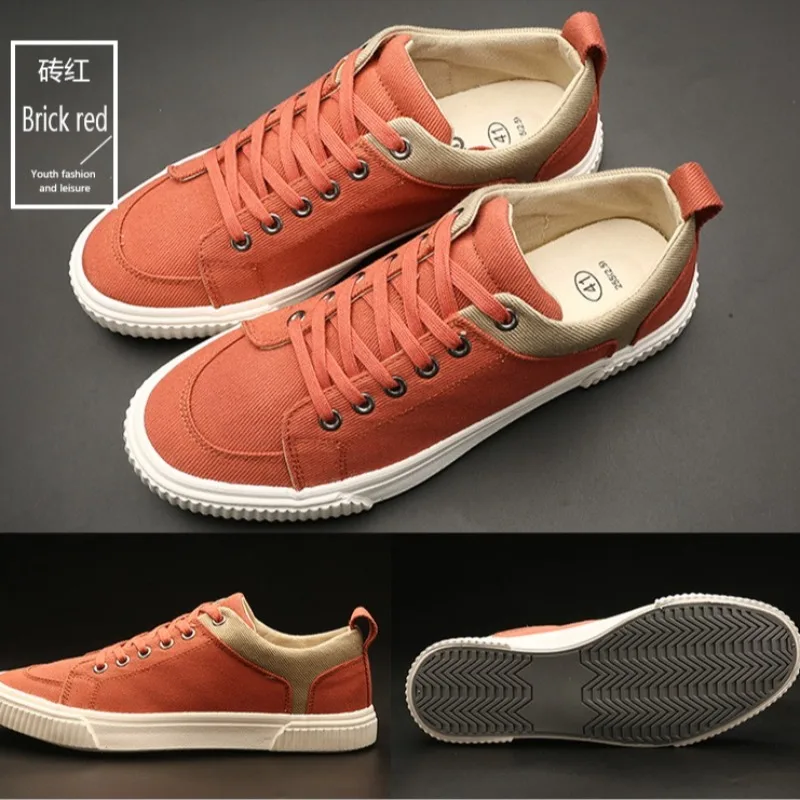 Men's Canvas Shoes Fashion Outdoor Casual Shoe 2025New Breathable Sneakers Luxury Vulcanize Shoes for Men Skateboard Shoes Tenis - 2