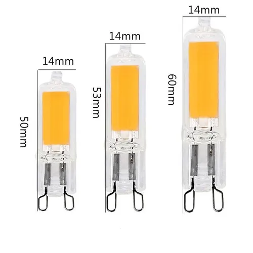 Moodyz 슈퍼 브라이트 LED 전구, 유리 램프, 정전력 LED 조명, G9 G4 COB 전구, 7W, 9W, 12W, 15W, 220V 3