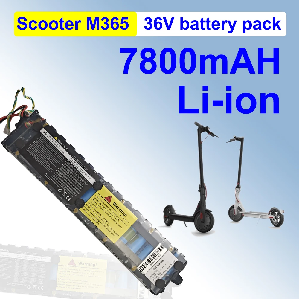 

36V 7800mAh 18650 Lithium Battery Pack 10S3P Suitable for Xiaomi Mijia Electric Scooter M365 Special Battery