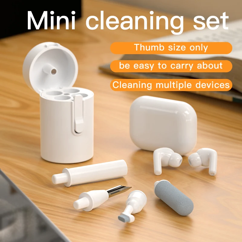 

4-in-1 Mini Earbuds Cleaning Pen Set Cleaner kit Multifunctional Keyboard Brush Earphones Phone Cleaning Brush Set for Airpods