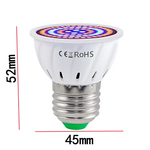 LED 성장 풀 스펙트럼 전구 E27 E14 GU10 MR16 220V, 온실 수경 램프 성장 조명, 실내 식물 식물 꽃 램프 4