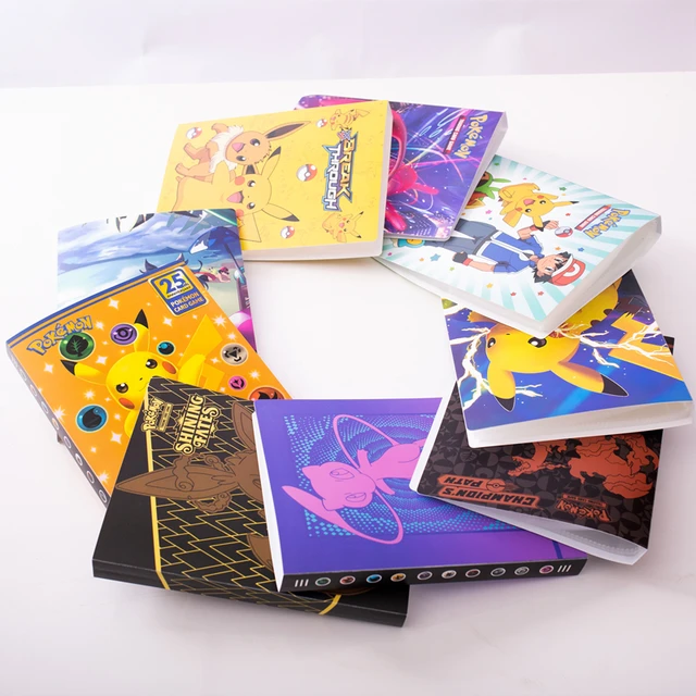 240 Pcs Holder Album Pokemon Map Toy Collections Pokemon Cards Coloring Binder Album Book Top Loaded List Toy Gift for Children 3