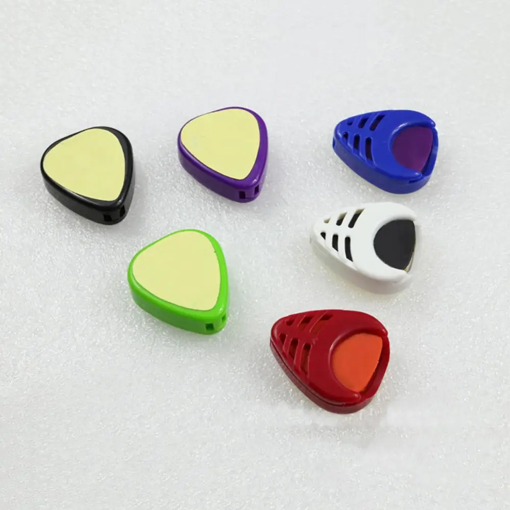 Guitar Picks Portable Heart Shape Picks Plectrum Acoustic Electric Guitar Protect Case Cover