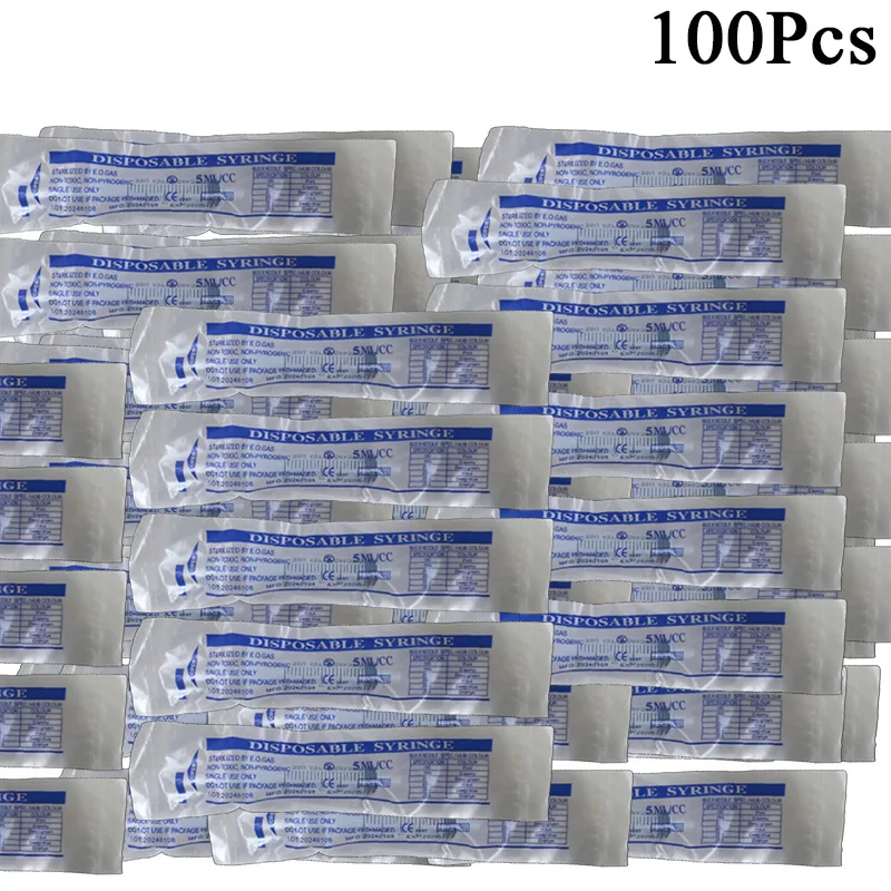 100Pcs/Set 1ML 3ML 5ML Nutrient Mini Plastic Syringes Without Needle Analyze Hydroponic Syringe OPP For Kitchen Cooking Pet Feed 4