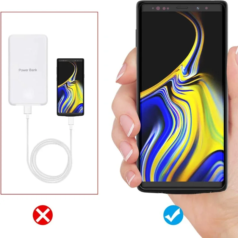 Wireless Battery Charger Case for Samsung Galaxy Note 9