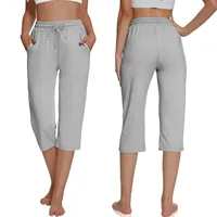 Solid Color Simple Classic Cropped Capris Pants For Women Summer Fashion Slimming Daily Versatile Sports Elastic Short Pants - Image 4