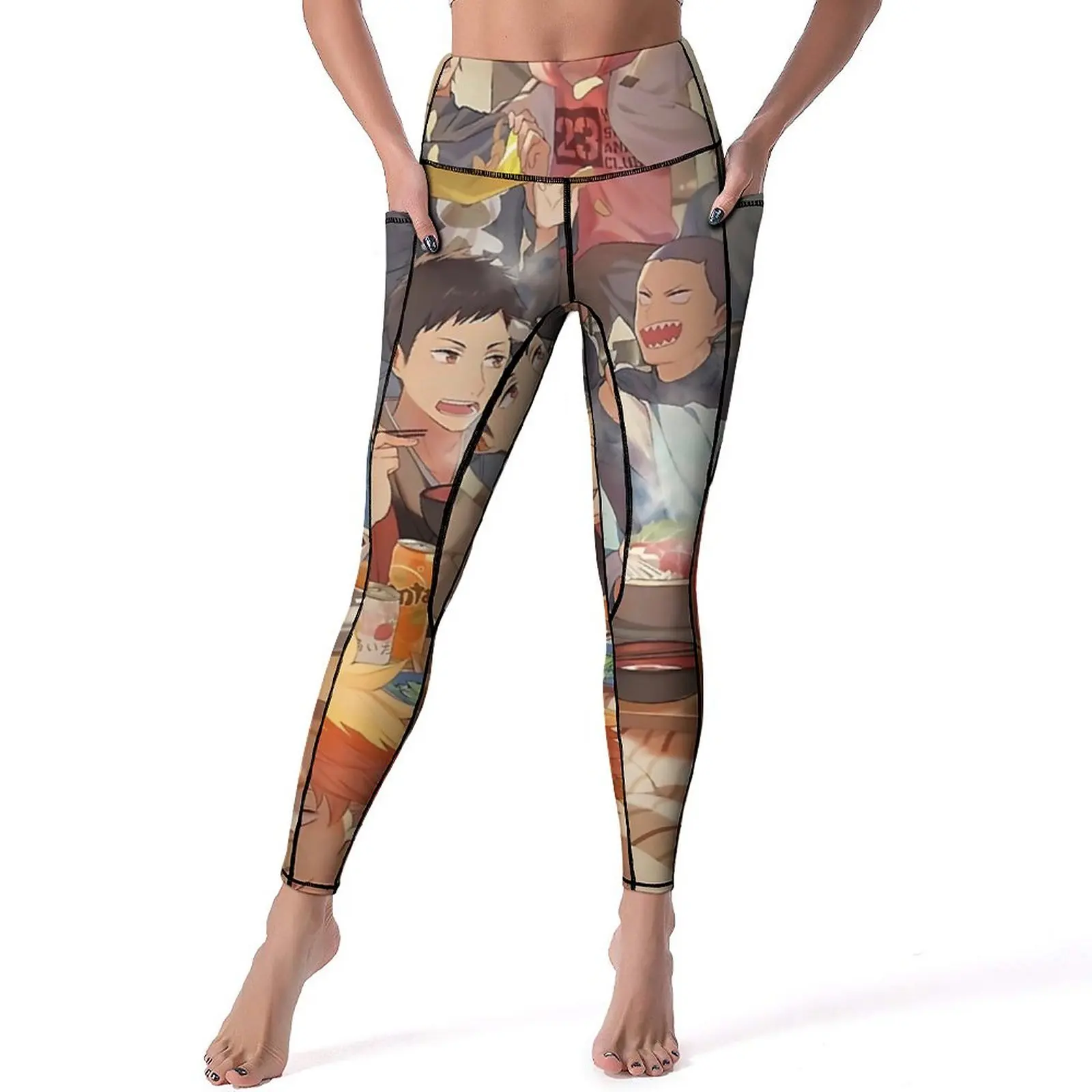 

Miya Atsumu Yoga Pants Karasuno Best Team Fitness Leggings Push Up Stretch Sport Pants Cute Pattern Yoga Legging Gift
