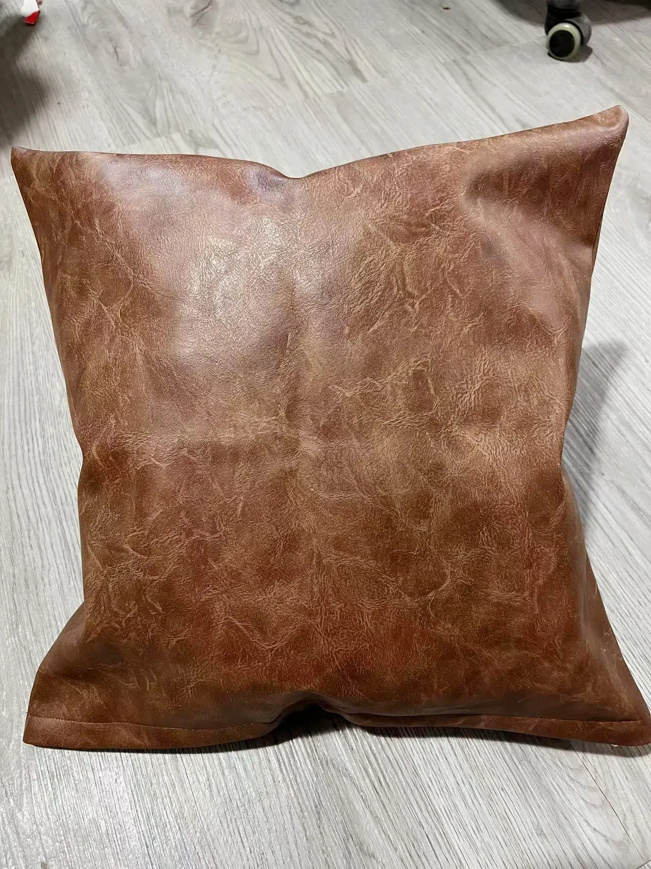 Leather Pillow Cover, 18x18 Pillow Covers, Leather Lumbar Pillow