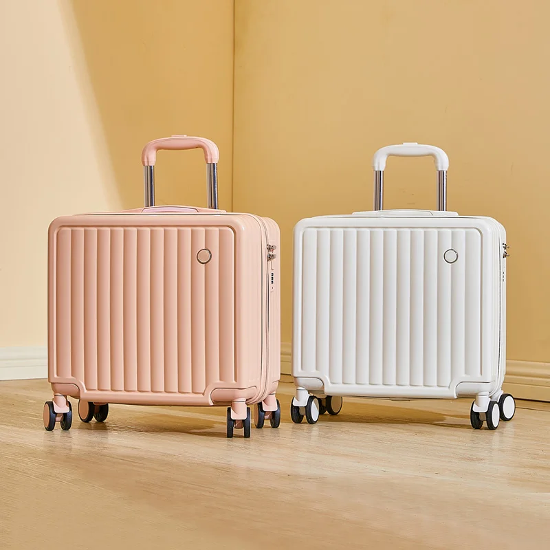 Cute Small Hard Shell Travel Suitcase With Passcode Lock Luggage_voghion.com