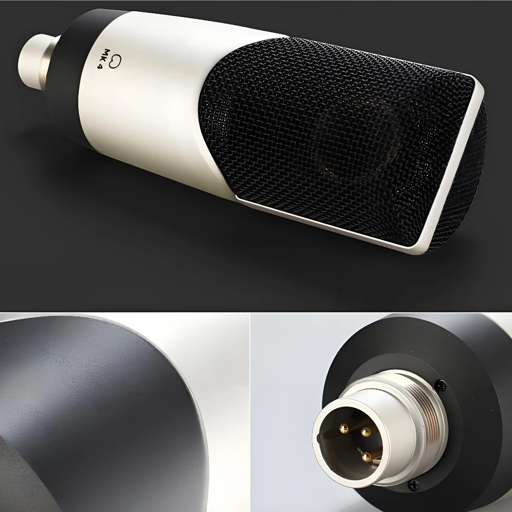 MK4 Studio Microphone Condenser Sound Recording Mic For Voice Overs Live Streaming Recordings podcast