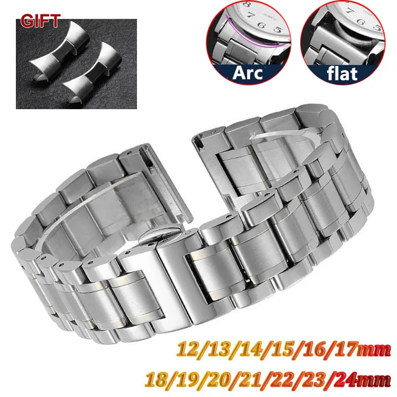 Best Low Cost Stainless Steel And 18Ct Gold Watch Band L5.155.5.78.7_K0002174 main image 0