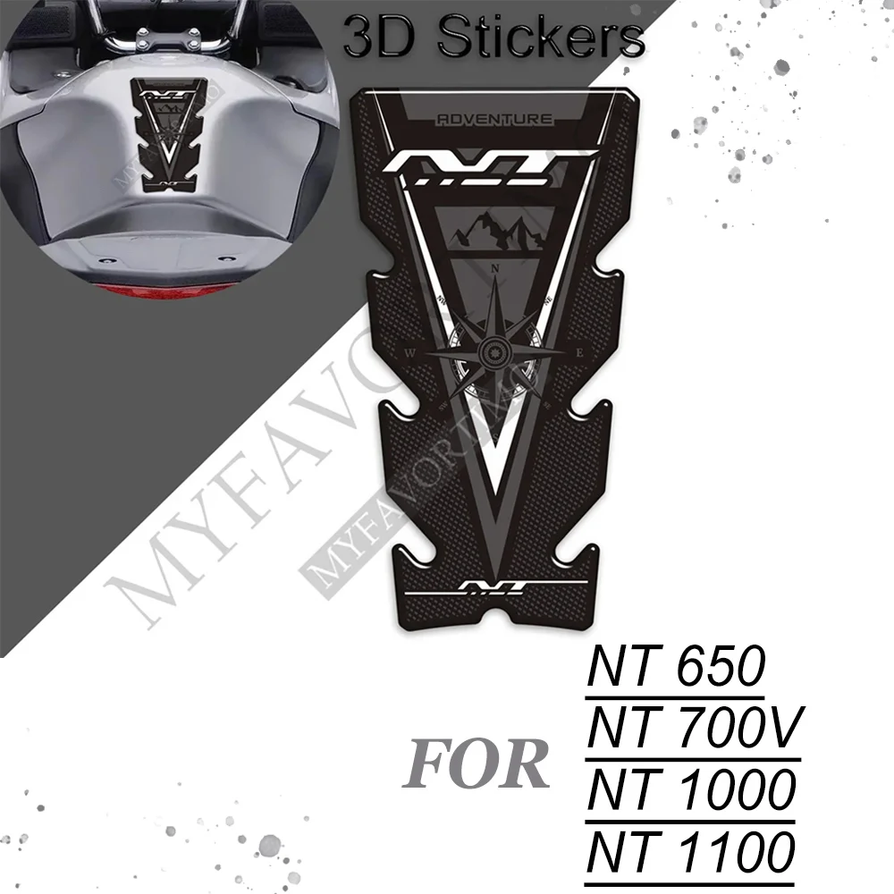 

Motorcycle For Honda NT 650 700V 1000 1100Adventure Stickers Decals Protector Tank Pad Gas Fuel Oil Kit Knee NT650 NT1100