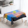 Home tablecloths for dining  Anime decoration and rectangular table accessories waterproof cloth Anti-stain tablecloth abstract 5