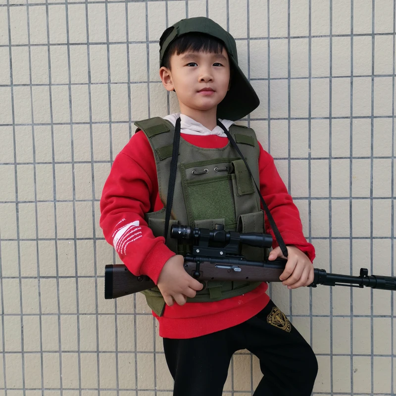 Ropa de camuflaje militar para niños, equipo de combate CS, chaleco táctico  del ejército, disfraz de Cosplay, uniforme de francotirador Airsoft -  AliExpress