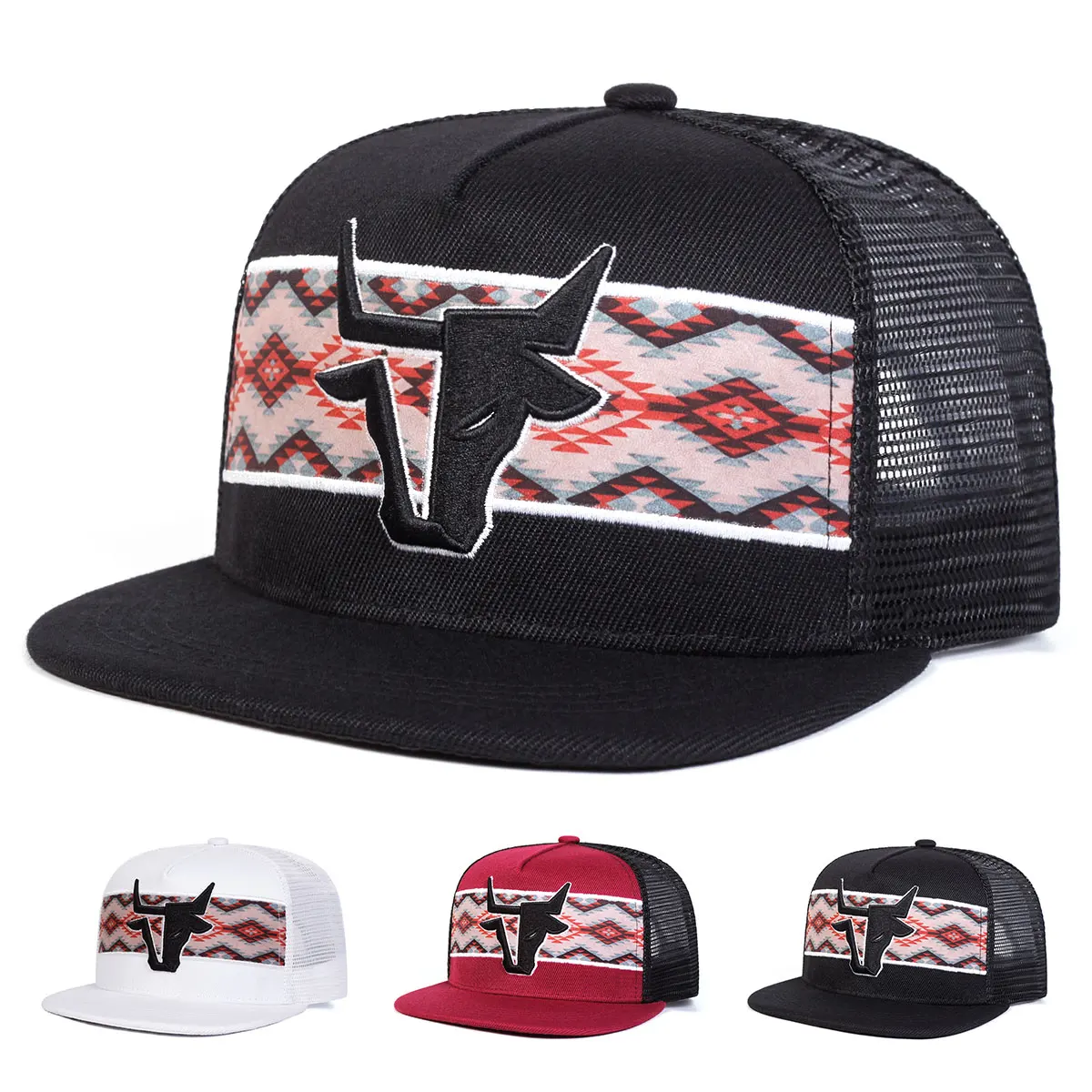 UnisexPersonalizedBullHeadEmbroideryHip-hopNetHatsSpringSummerOutdoorAdjustableCasualBaseballCapsSunscreenHat-AliExpress200000297