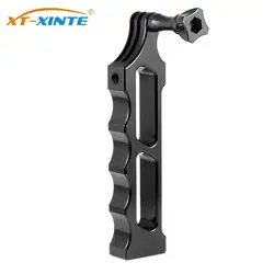 Aluminum Alloy Selfie Stick Hand Grip Mount with Thumb Screw - Black color