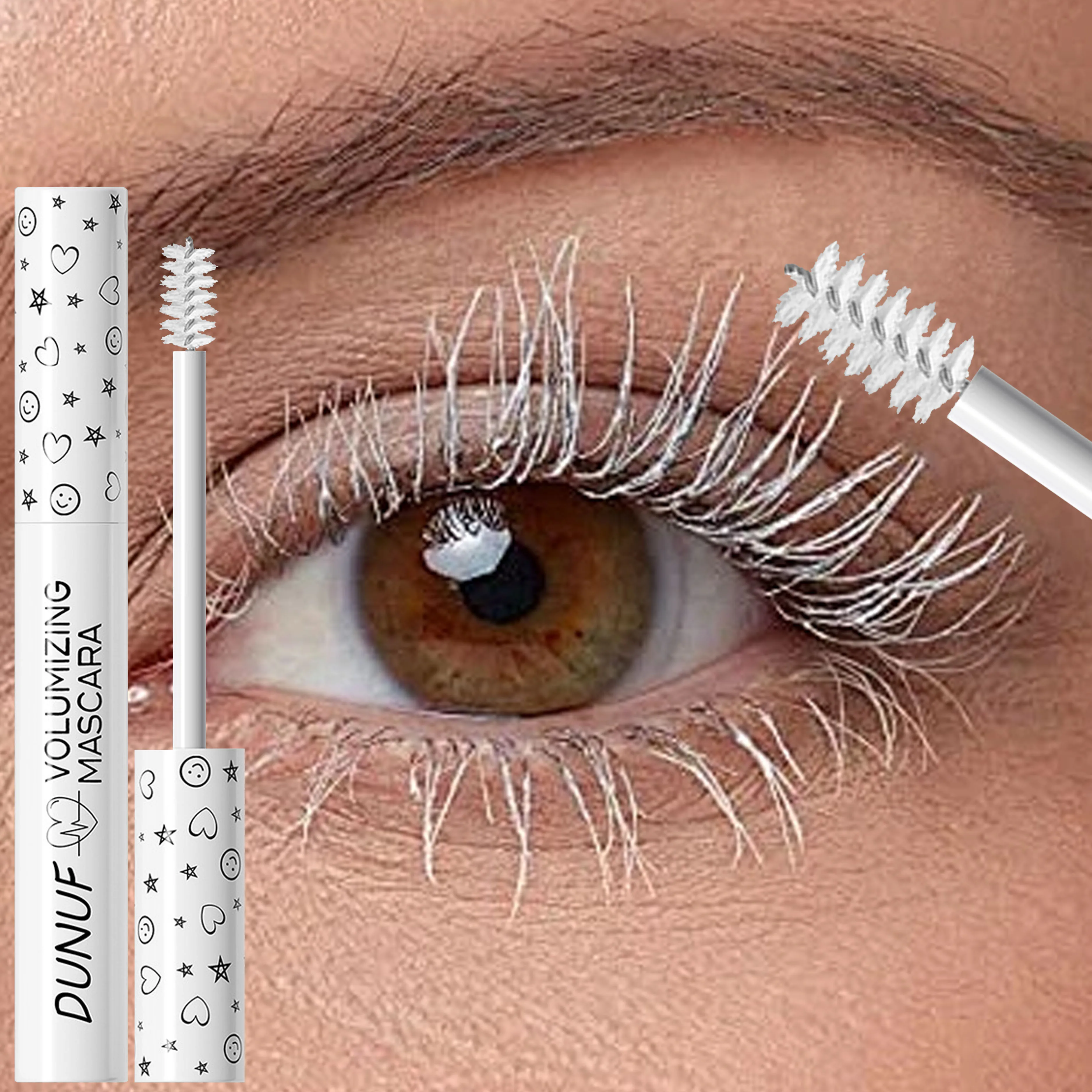Rímel blanco waterproof de larga duración