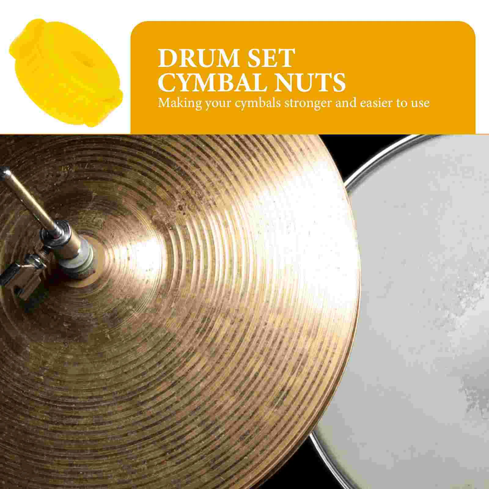 Cymbal Nut Smooth Surface Drum Nuts Adjustment Tool Cymbals Plastic Abs Repair Kit